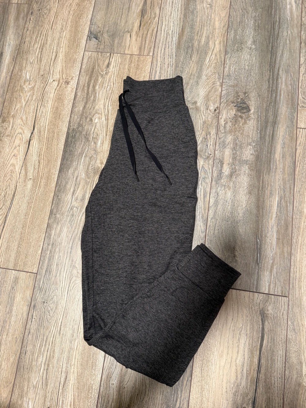 NWOT SPANX Charcoal Gray High-Waist Drawstring Joggers